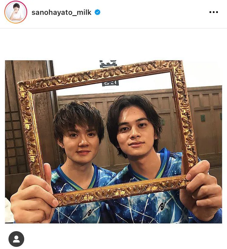 ※画像は佐野勇斗公式Instagram(sanohayato_milk)より