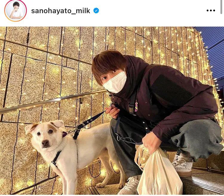 ※画像は佐野勇斗公式Instagram(sanohayato_milk)より