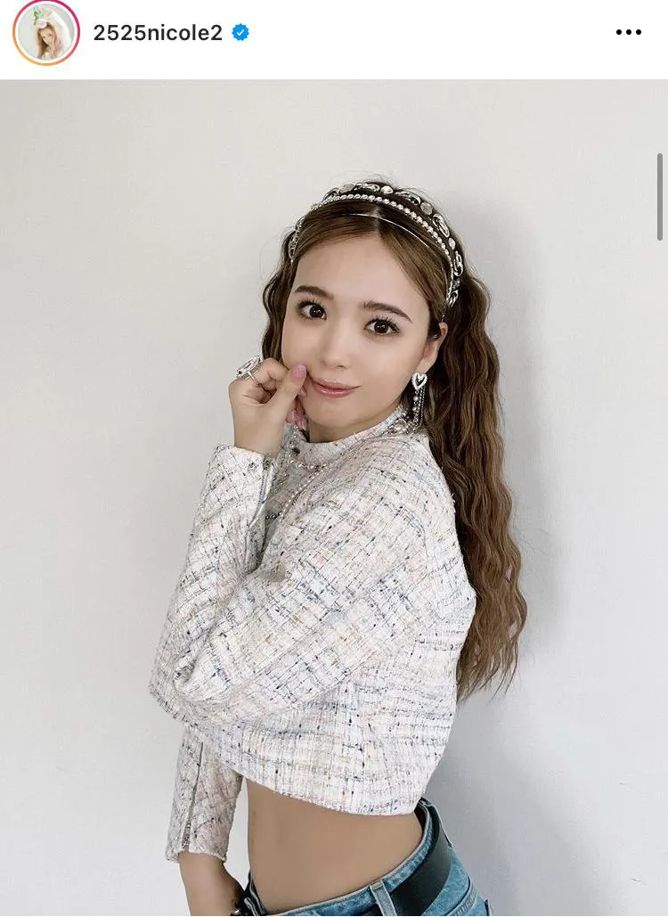 ※藤田ニコル公式Instagram(2525nicole2)のスクリーンショット