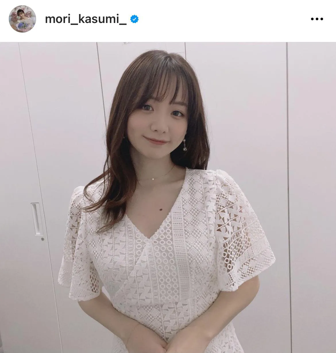 ※森香澄アナオフィシャルInstagram(mori_kasumi_)より