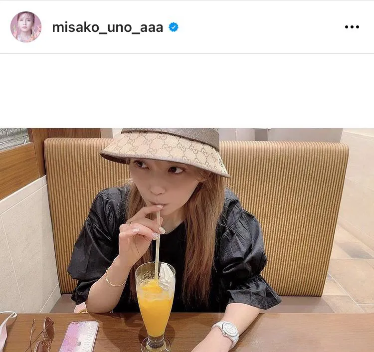 ※画像は宇野実彩子公式Instagram(misako_uno_aaa)より