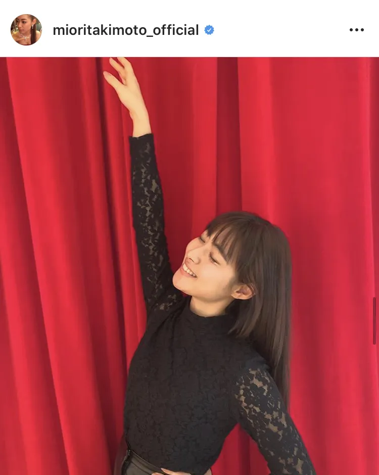 ※瀧本美織公式Instagram(mioritakimoto_official)より