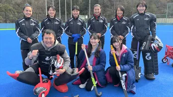 STU48が初めてのホッケーで勝利を目指すアスリート企画第3弾!甲斐の始球式コメントも<せとチャレ!STU48>