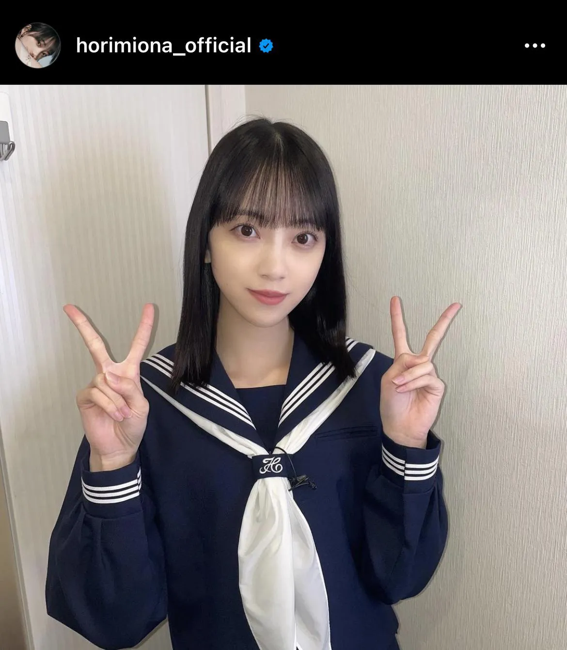 ※堀未央奈オフィシャルInstagram(horimiona_official)より