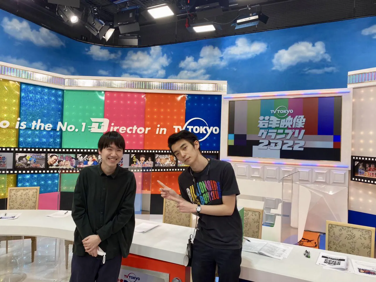 優勝作を手掛けた大森さん(左)とグランプリ企画者の千田さん(右)