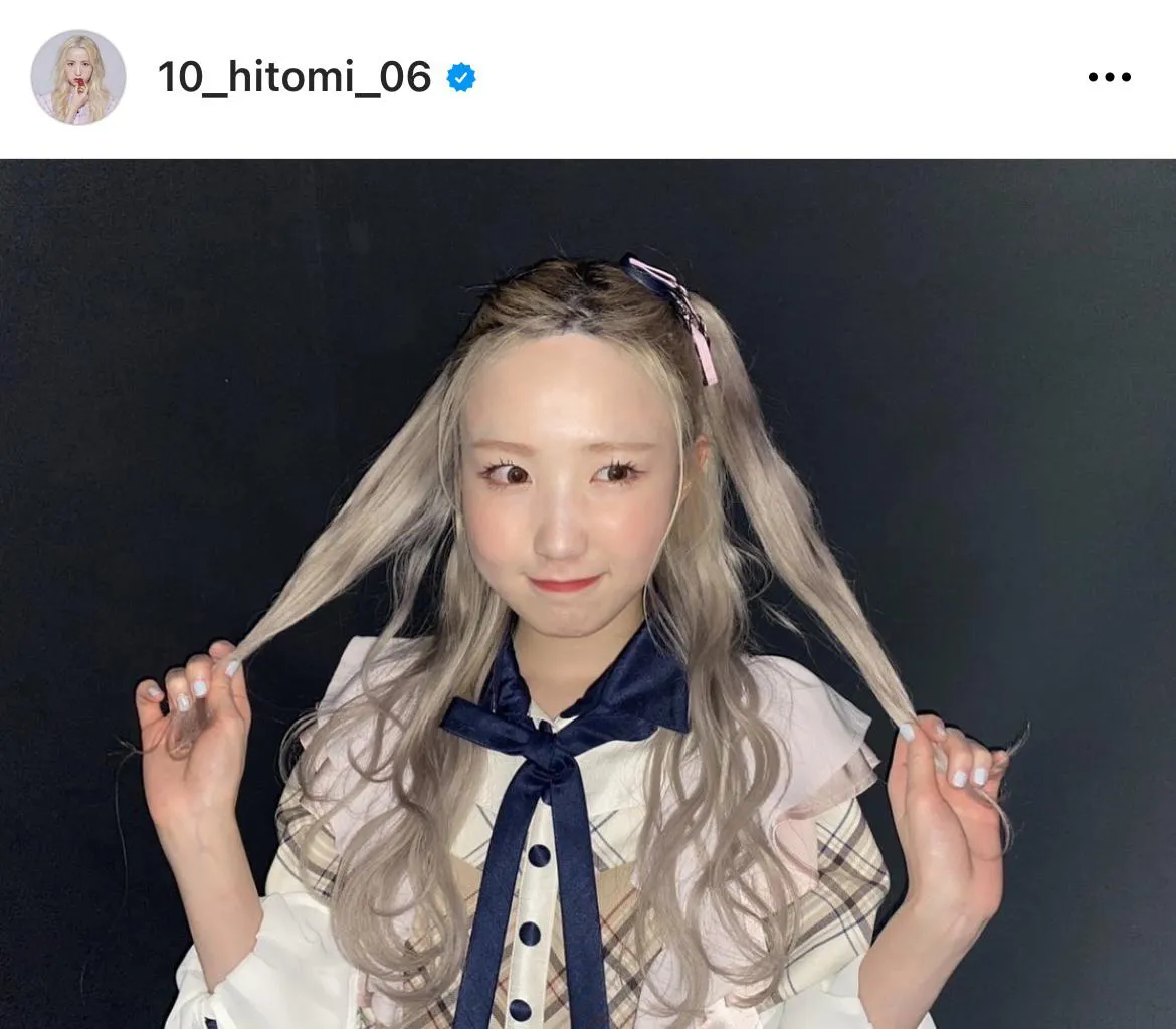 ※本田仁美オフィシャルInstagram(10_hitomi_06)より