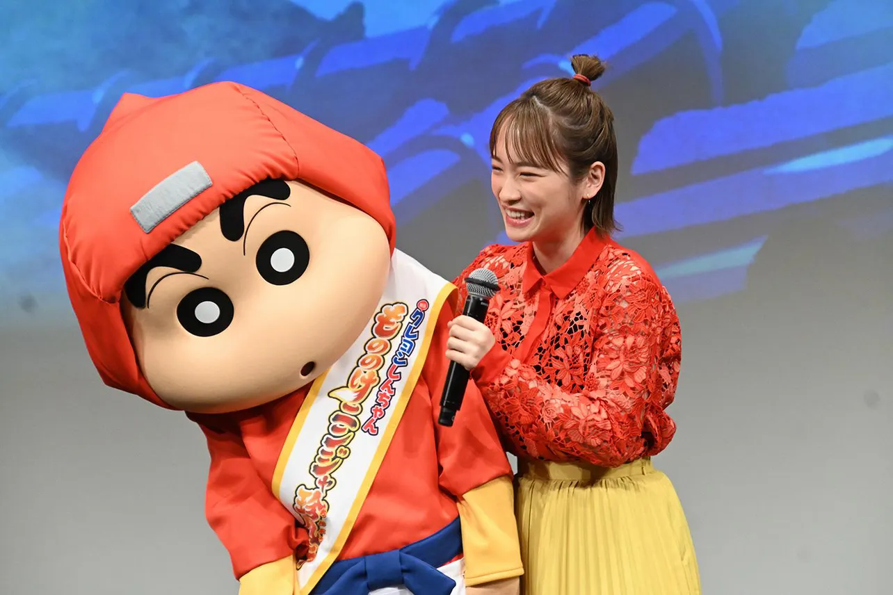 「映画クレヨンしんちゃん もののけニンジャ珍風伝」完成披露試写会より