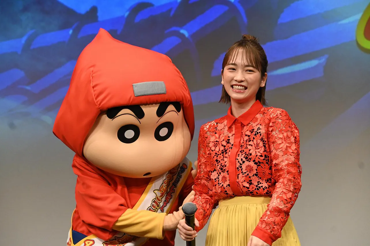 「映画クレヨンしんちゃん もののけニンジャ珍風伝」完成披露試写会より