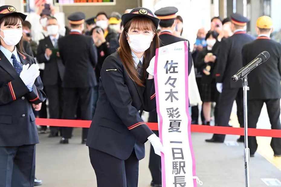 「富士見市市政施行50周年×ももいろクローバーZ発車メロディー出発式」より