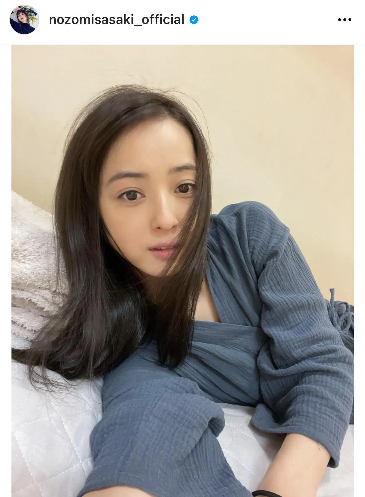 ※佐々木希オフィシャルInstagram(nozomisasaki_official)より