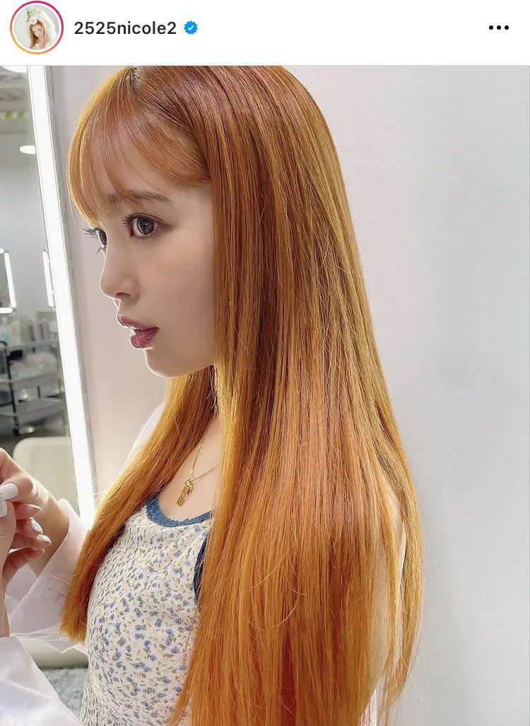 ※藤田ニコル公式Instagram(2525nicole2)のスクリーンショット