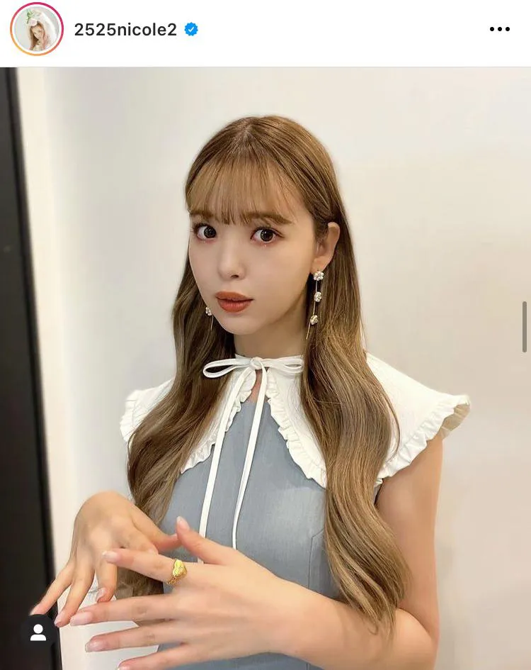 ※藤田ニコル公式Instagram(2525nicole2)のスクリーンショット