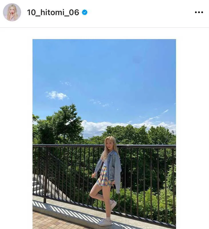 ※本田仁美オフィシャルInstagram(10_hitomi_06)より