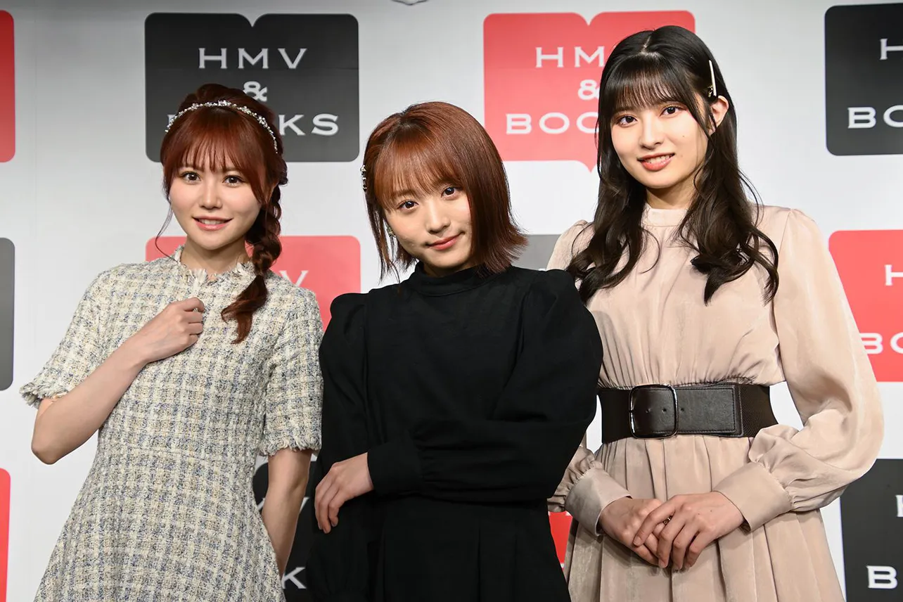 込山榛香、坂口渚沙、行天優莉奈