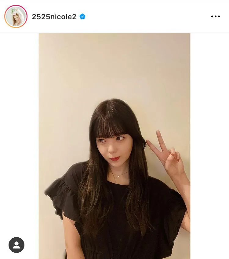 ※藤田ニコル公式Instagram(2525nicole2)のスクリーンショット