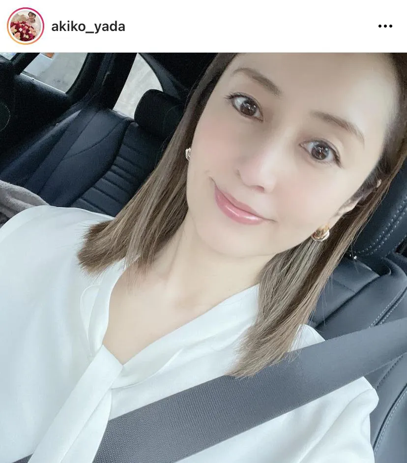 ※矢田亜希子公式Instagram(akiko_yada)より