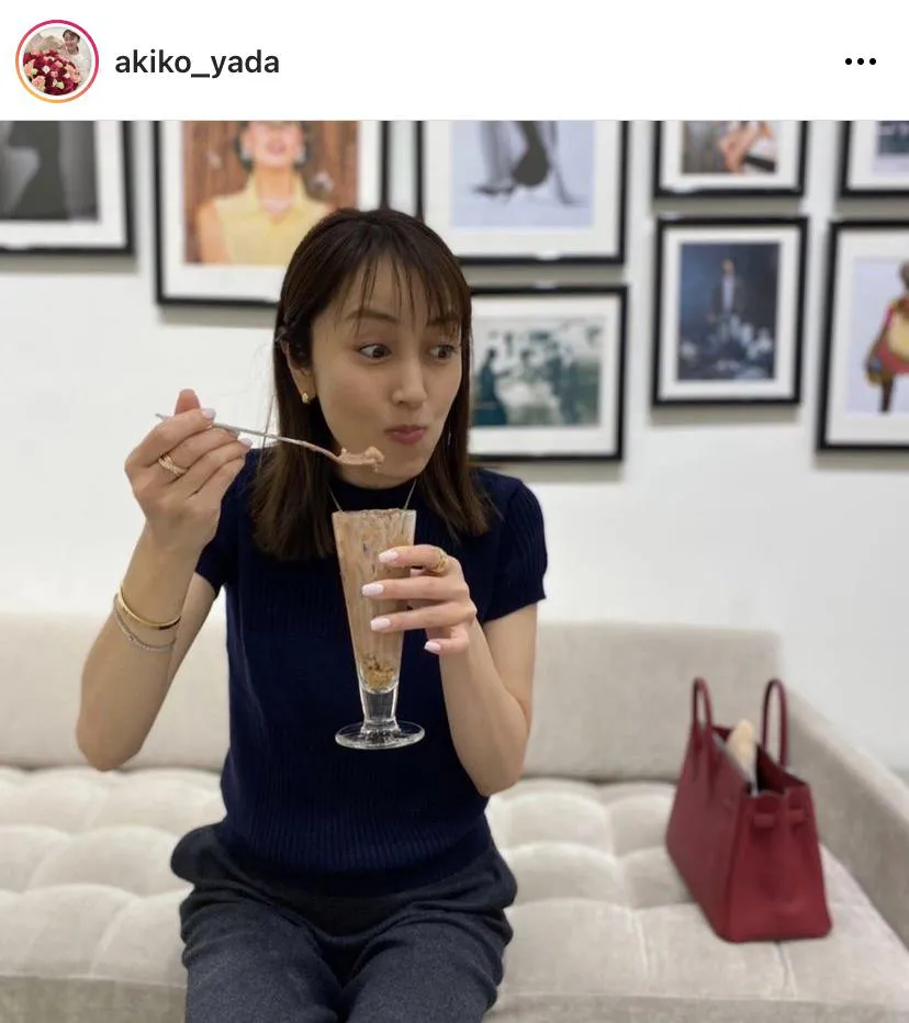 ※矢田亜希子公式Instagram(akiko_yada)より