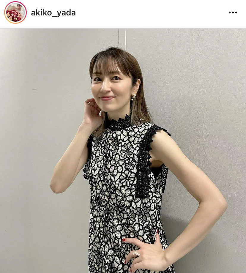 ※矢田亜希子公式Instagram(akiko_yada)より