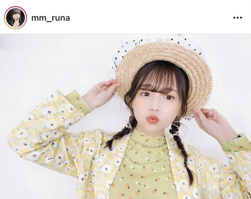 画像はるな公式Instagram(mm_runa)のスクリーンショット