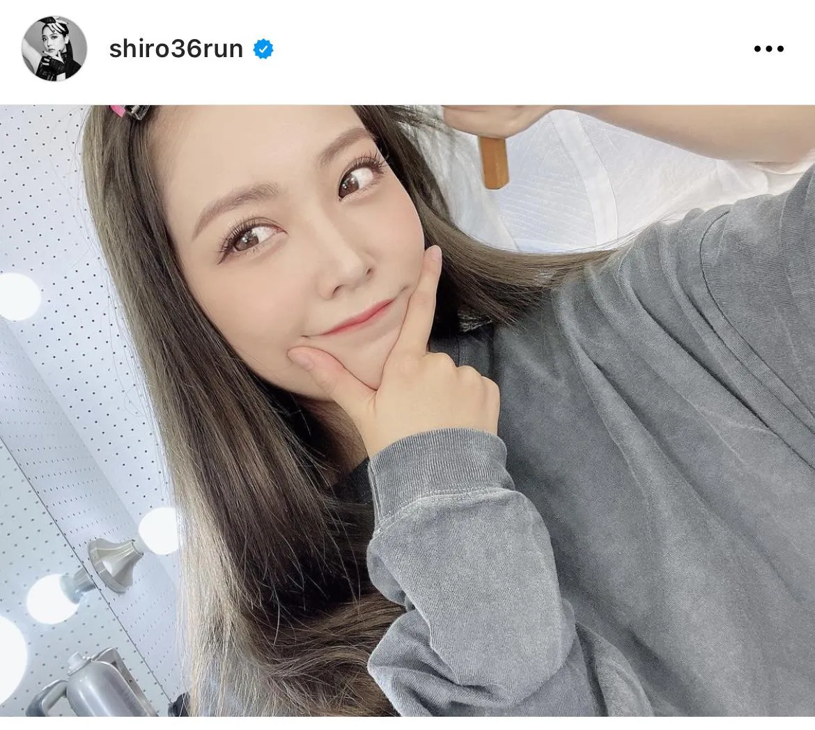 ※画像は白間美瑠公式Instagram(shiro36run)のスクリーンショット