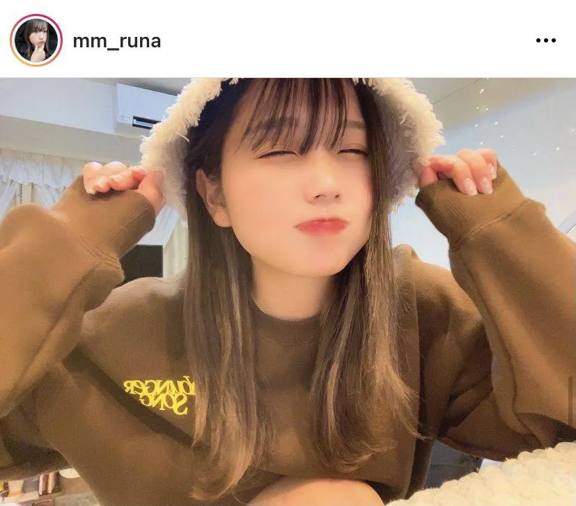 画像は流那公式Instagram(mm_runa)のスクリーンショット