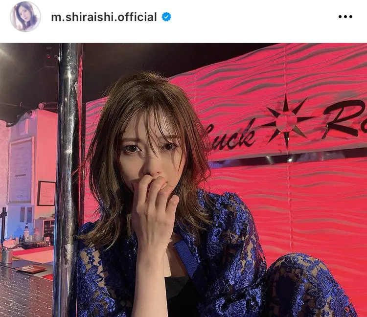 ※白石麻衣オフィシャルInstagram(m.shiraishi.official)のスクリーンショット