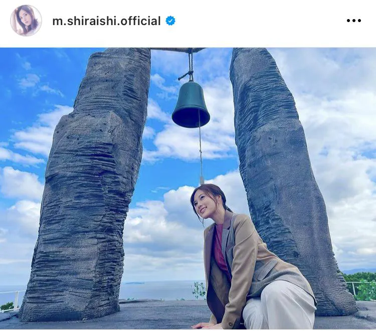 ※白石麻衣オフィシャルInstagram(m.shiraishi.official)のスクリーンショット