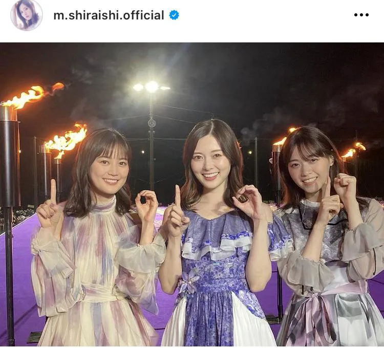 ※白石麻衣オフィシャルInstagram(m.shiraishi.official)のスクリーンショット