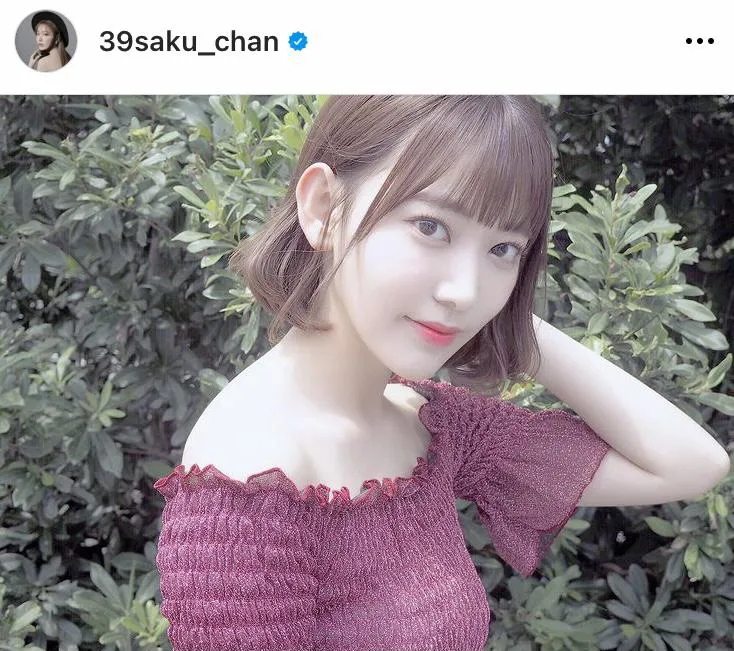 ※宮脇咲良公式Instagram(39saku_chan)より