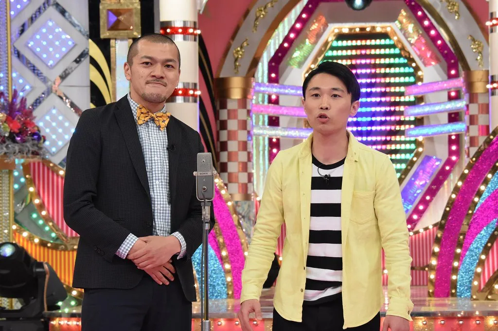 5月16日(火)放送の「ものまねグランプリ」(日本テレビ系)で初出場を果たしたカミナリの竹内なまぶ(左)と石田たくみ