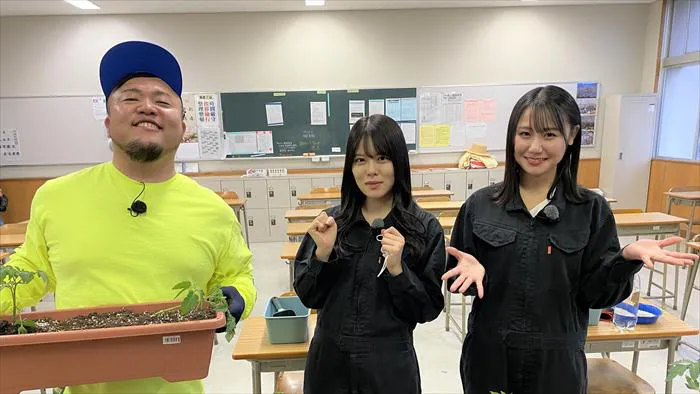 STU48・矢野帆夏＆兵頭葵、ゲストのHIPPYが農業高校に潜入
