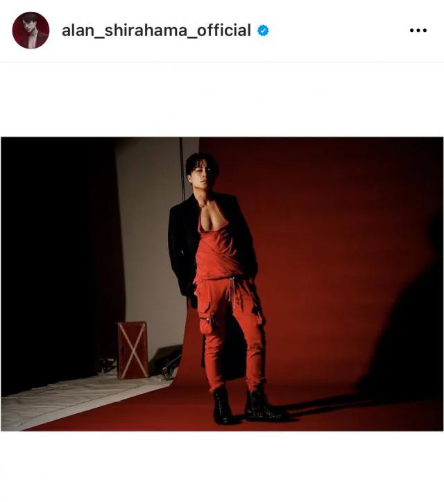 ※画像は白濱亜嵐オフィシャルInstagram(alan_shirahama_official)より