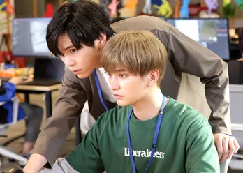 内藤秀一郎＆瀬戸利樹、至近距離で見つめ合う姿にドキドキ！BLドラマ「先輩、断じて恋では！」場面写真到着