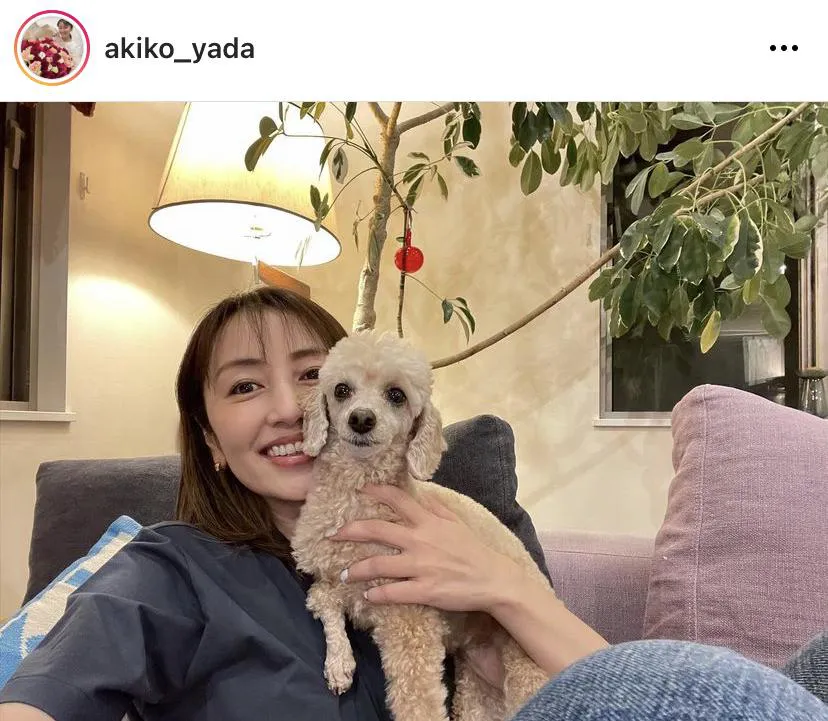 ※矢田亜希子公式Instagram(akiko_yada)より