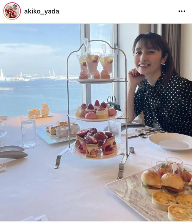 ※矢田亜希子公式Instagram(akiko_yada)より