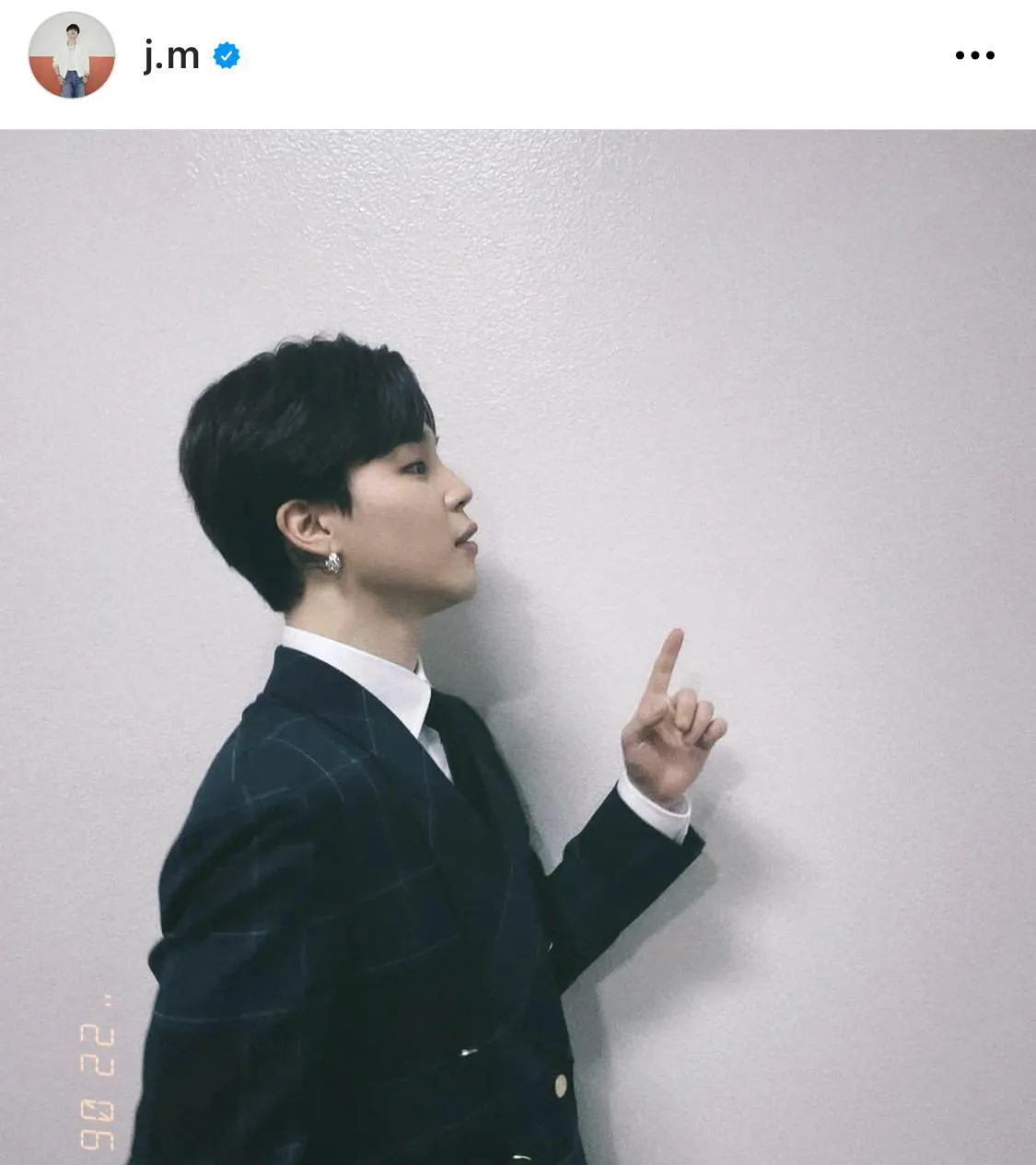 ※JIMINオフィシャルInstagram(j.m)より