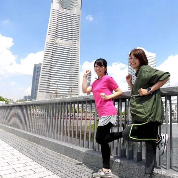 【写真を見る】ランニング初心者・岡村帆奈美アナが横浜を走る