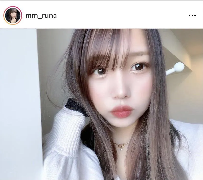 画像は流那公式Instagram(mm_runa)のスクリーンショット