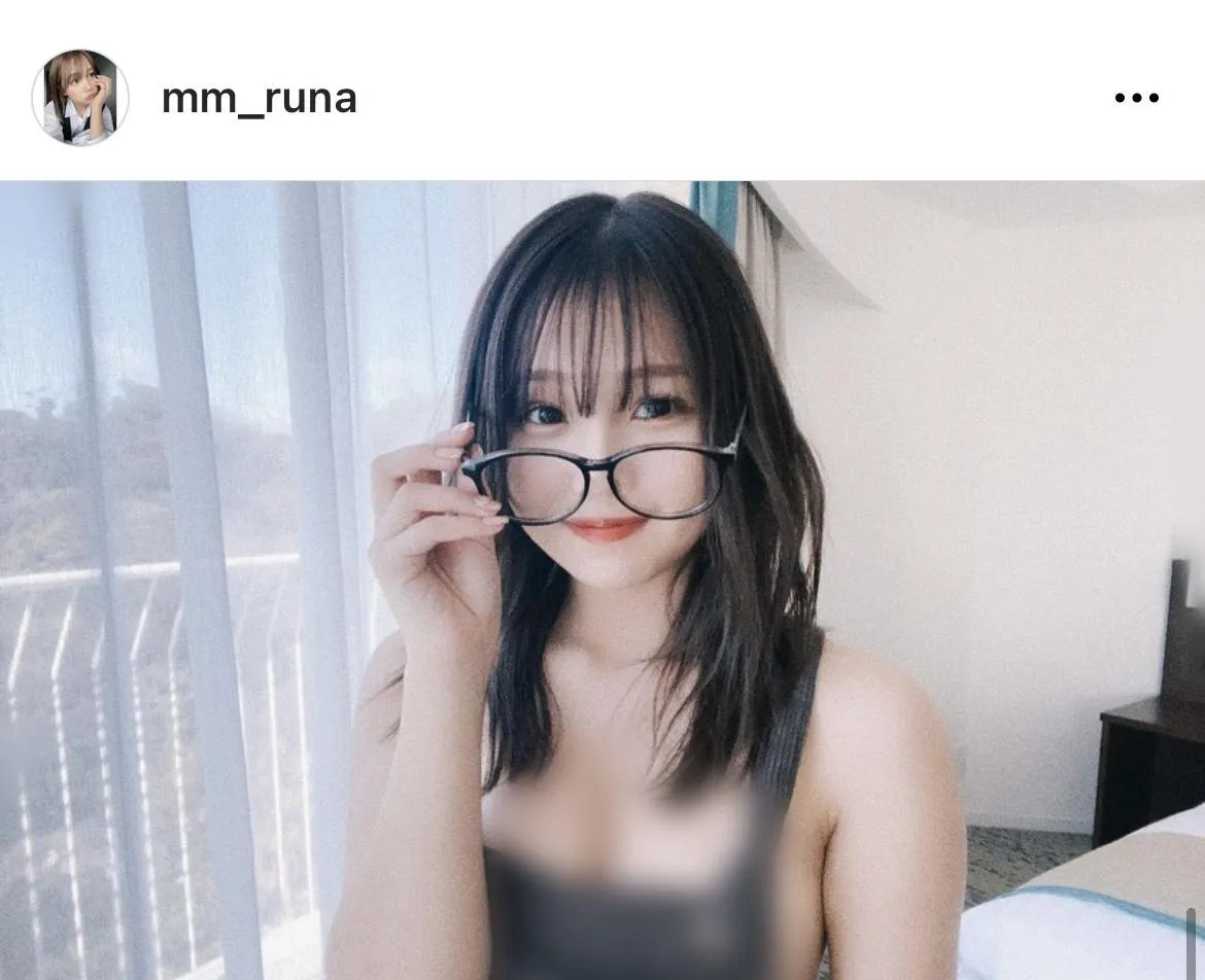  画像は流那公式Instagram(mm_runa)のスクリーンショット