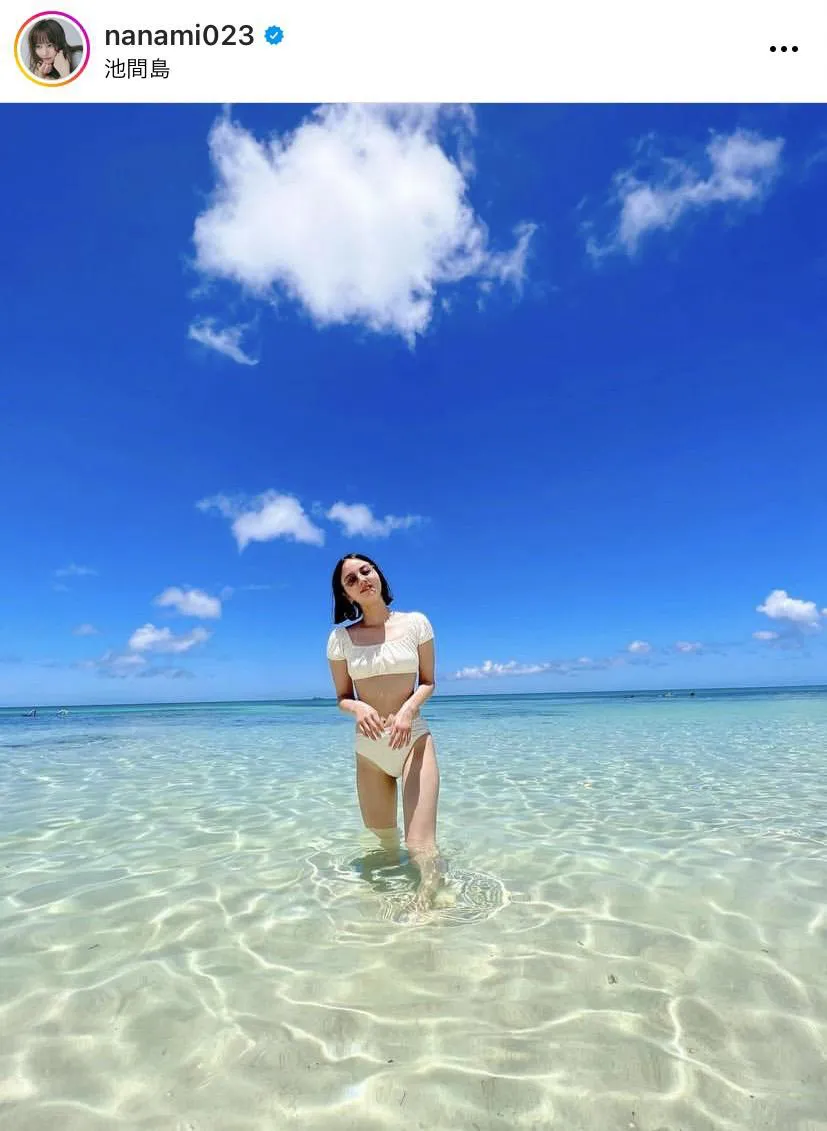 NANAMI、宮古島の解放感にセクシーな水着ショット公開！