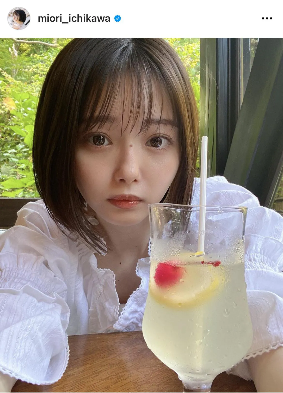  ※画像は市川美織(miori_ichikawa)公式Instagramのスクリーンショット