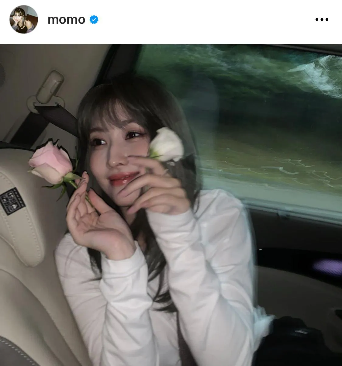 ※モモの公式Instagram(momo)からのスクリーンショット