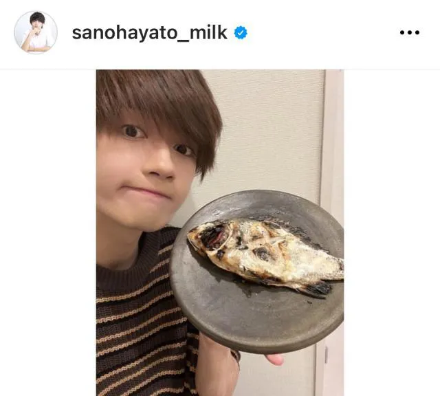 ＊佐野勇斗Instagram(sanohayato_milk)より
