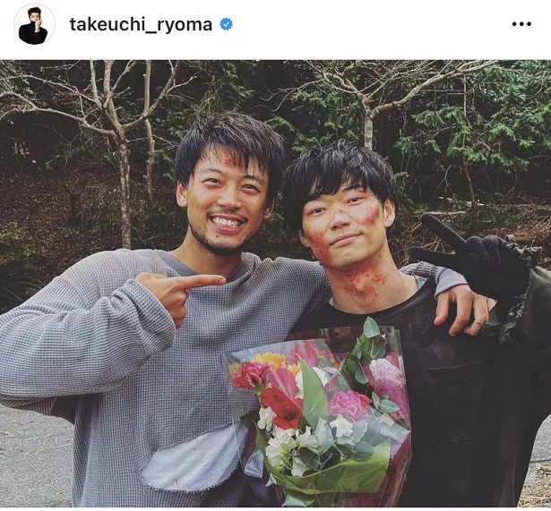 竹内涼真、笠松将との2ショット