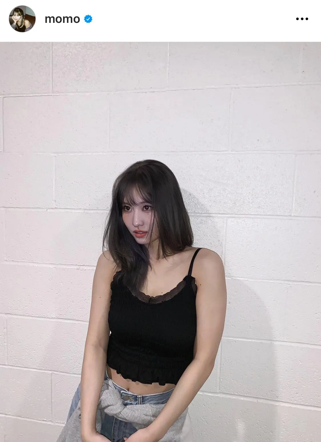 ※モモの公式Instagram(momo)からのスクリーンショット