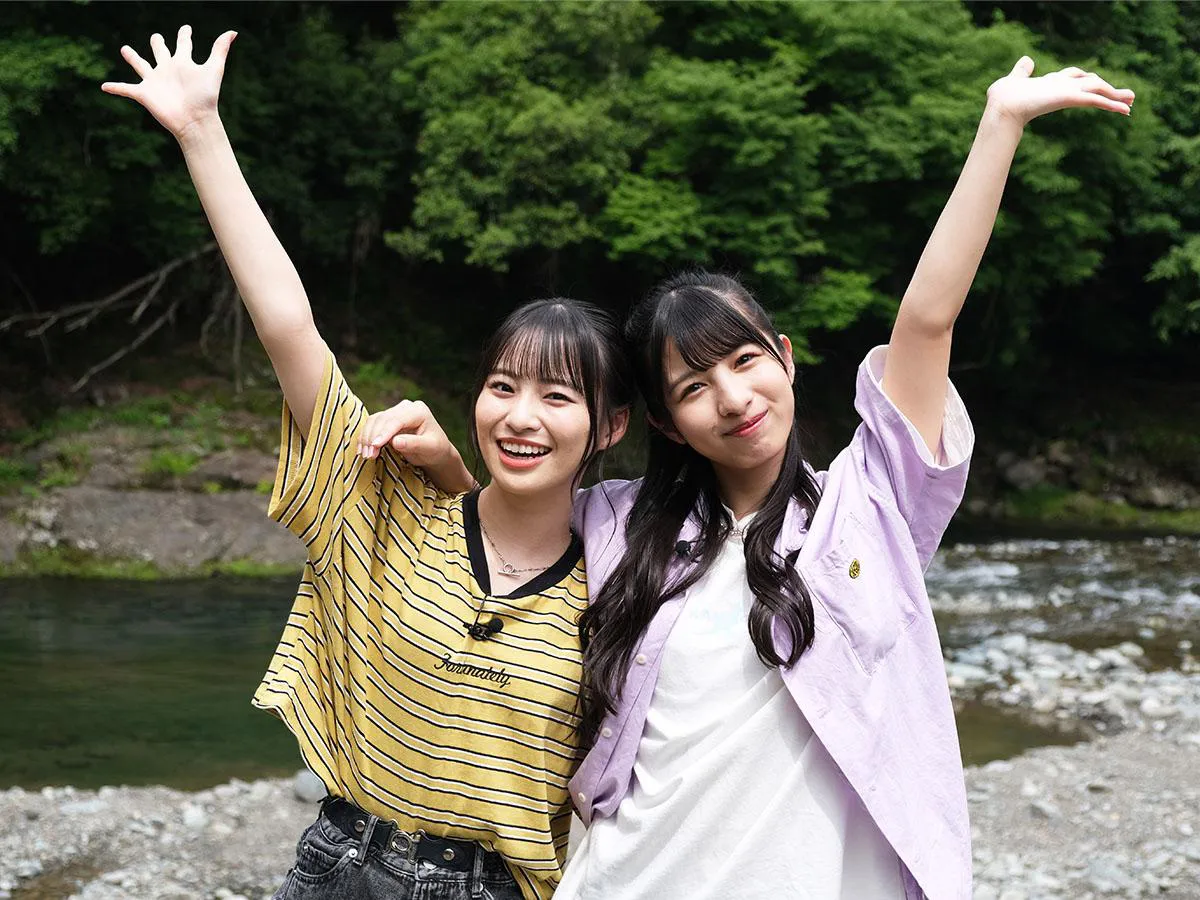 写真左から 冨田菜々風、河口夏音