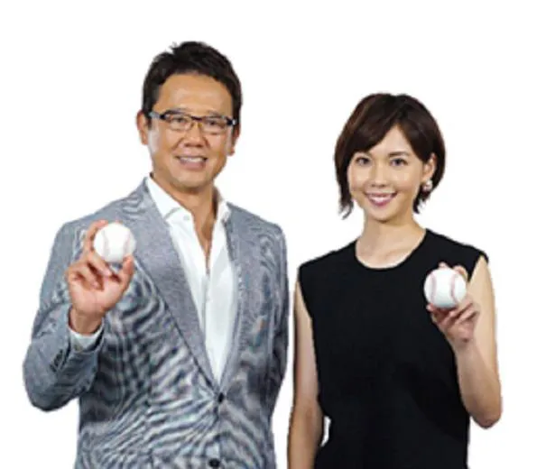 「熱闘甲子園」のMCを務める古田敦也とヒロド歩美ABCテレビアナウンサー