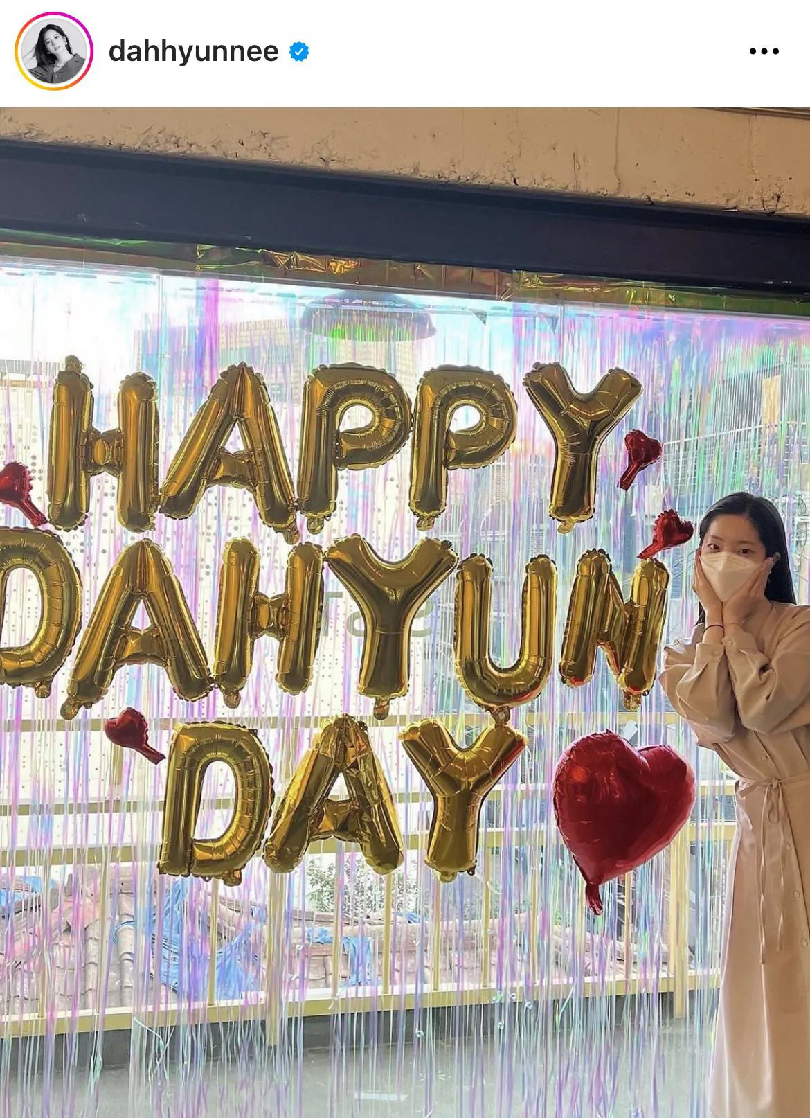 ※TWICE DAHYUN Instagram(dahhyunnee)より