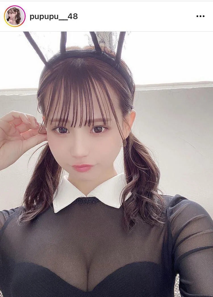 NMB48・和田海佑、“世界一かわいくてエロい”バニーガール・ショットを披露