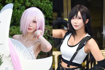 『FGO』マシュに扮したコスプレイヤー、こだわりは“盾の装飾”「ダイエットも頑張りました」